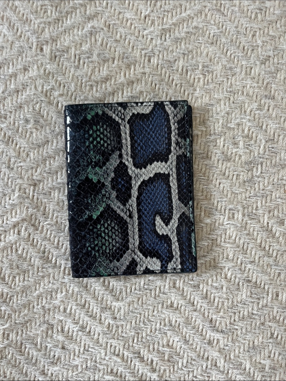 Snake skin passport cover